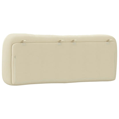 vidaXL Kopfteil-Kissen "Hvar" Creme 120 cm Stoff