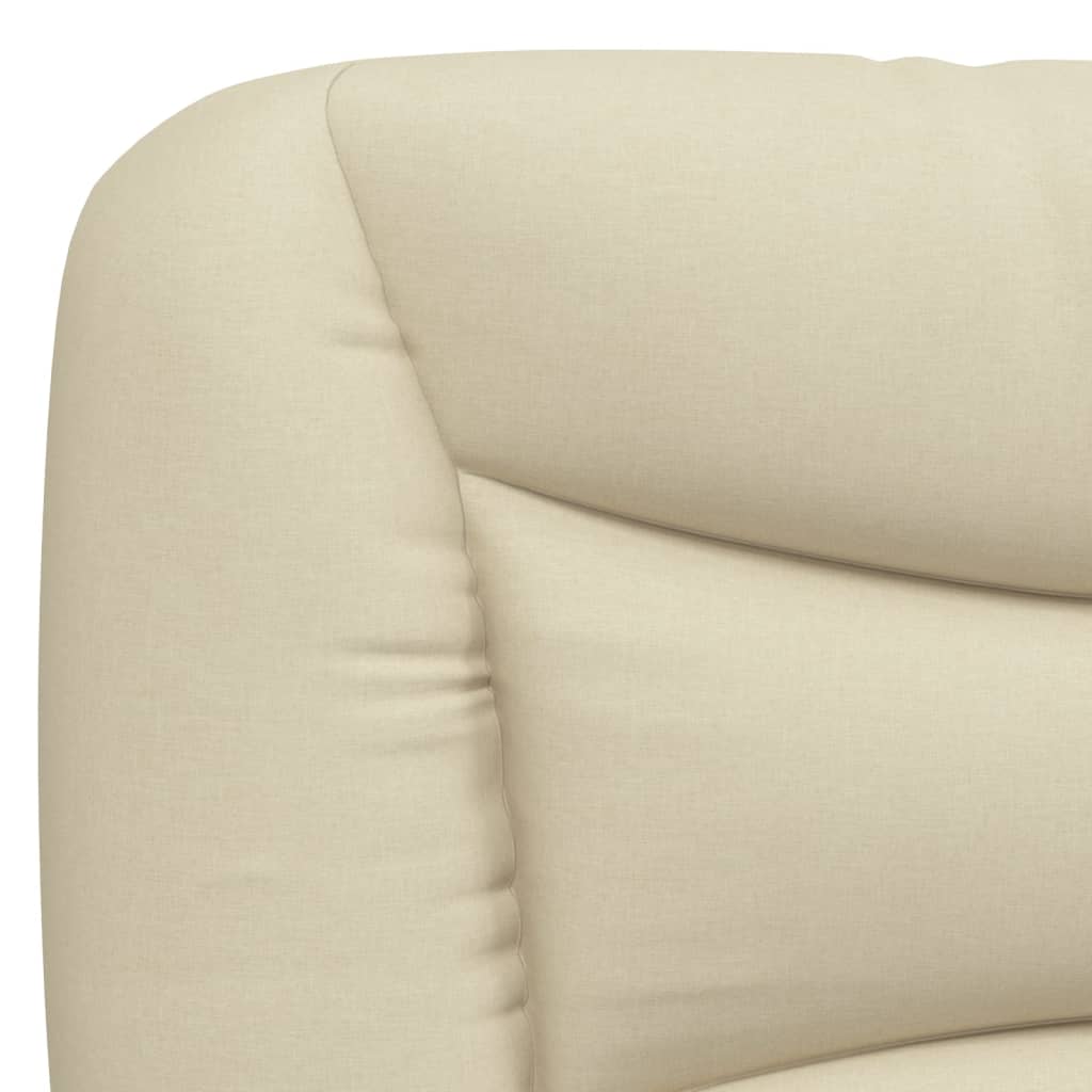 vidaXL Kopfteil-Kissen "Hvar" Creme 120 cm Stoff