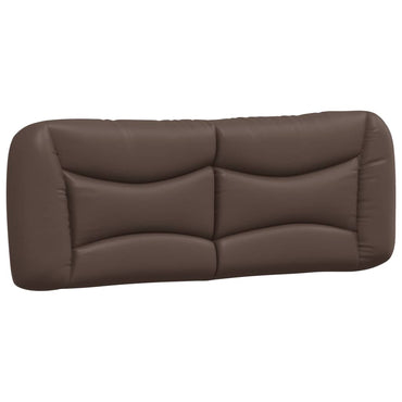 vidaXL Kopfteil-Kissen "Hvar" Braun 120 cm Kunstleder