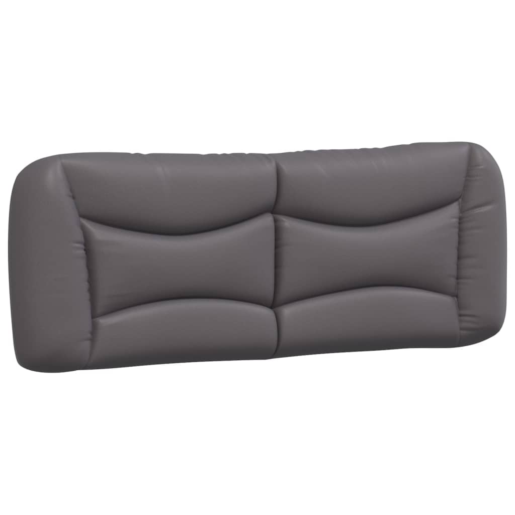 vidaXL Coussin de tête de lit "Hvar" gris 120 cm similicuir