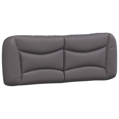 vidaXL Coussin de tête de lit "Hvar" gris 120 cm similicuir