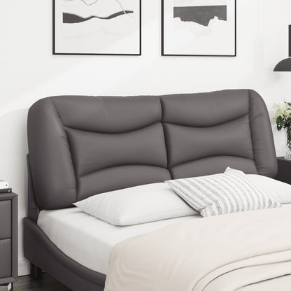 vidaXL Coussin de tête de lit "Hvar" gris 120 cm similicuir