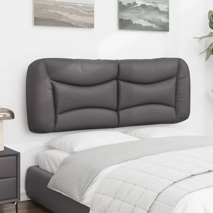 vidaXL Coussin de tête de lit "Hvar" gris 120 cm similicuir