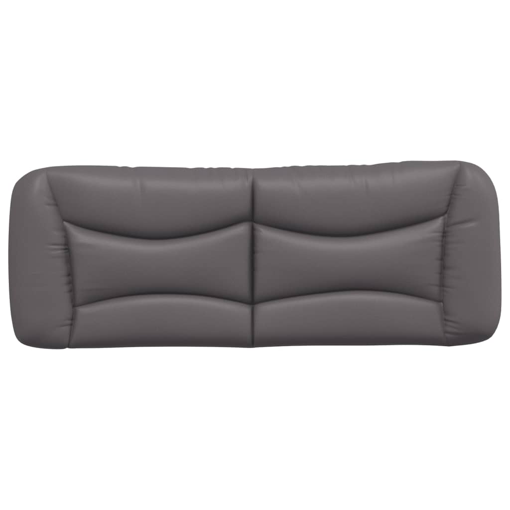 vidaXL Coussin de tête de lit "Hvar" gris 120 cm similicuir