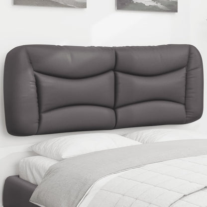 vidaXL Coussin de tête de lit "Hvar" gris 120 cm similicuir