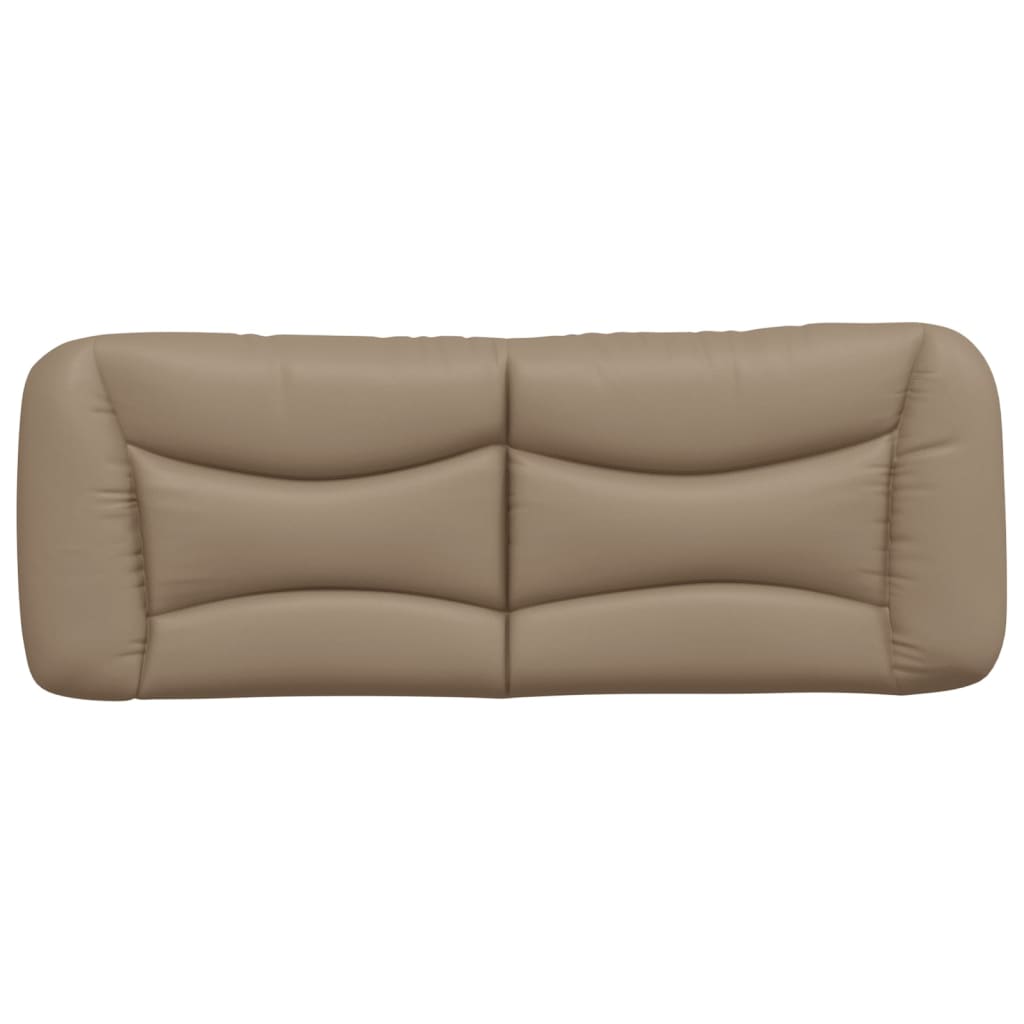 vidaXL Kopfteil-Kissen "Hvar" Cappuccino-Braun 120 cm Kunstleder