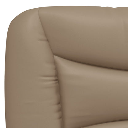 vidaXL Kopfteil-Kissen "Hvar" Cappuccino-Braun 120 cm Kunstleder