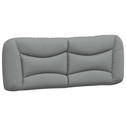vidaXL Kopfteil-Kissen "Hvar" Hellgrau 140 cm Stoff
