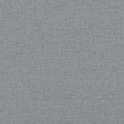 vidaXL Kopfteil-Kissen "Hvar" Hellgrau 140 cm Stoff