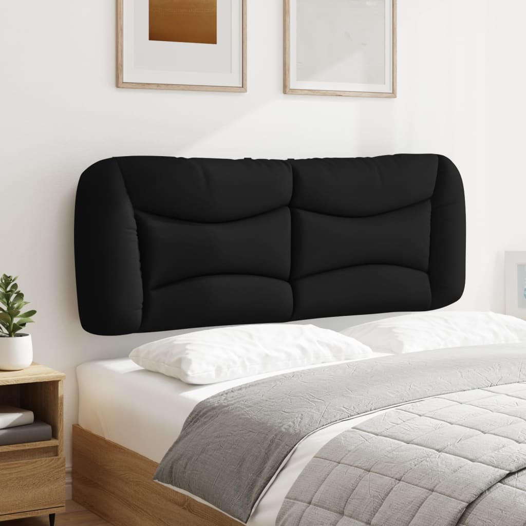 vidaXL Kopfteil-Kissen "Hvar" Schwarz 140 cm Stoff