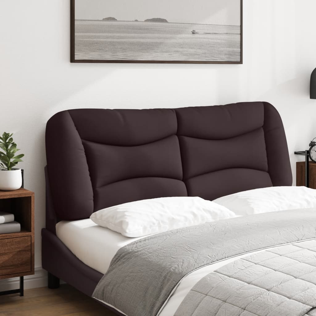 vidaXL Kopfteil-Kissen "Hvar" Dunkelbraun 140 cm Stoff