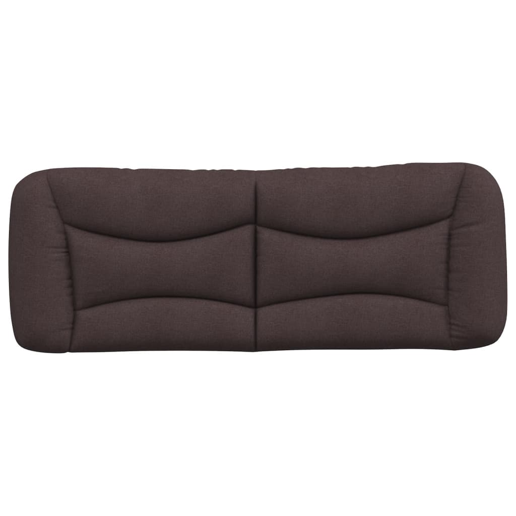 vidaXL Kopfteil-Kissen "Hvar" Dunkelbraun 140 cm Stoff