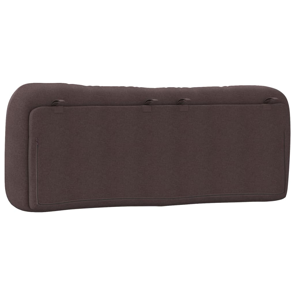 vidaXL Kopfteil-Kissen "Hvar" Dunkelbraun 140 cm Stoff