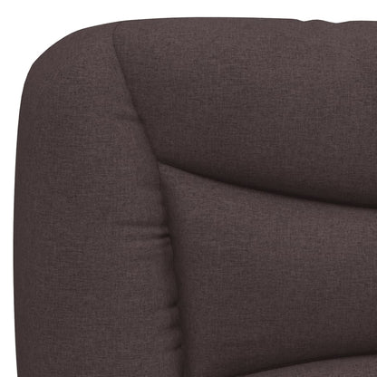 vidaXL Kopfteil-Kissen "Hvar" Dunkelbraun 140 cm Stoff