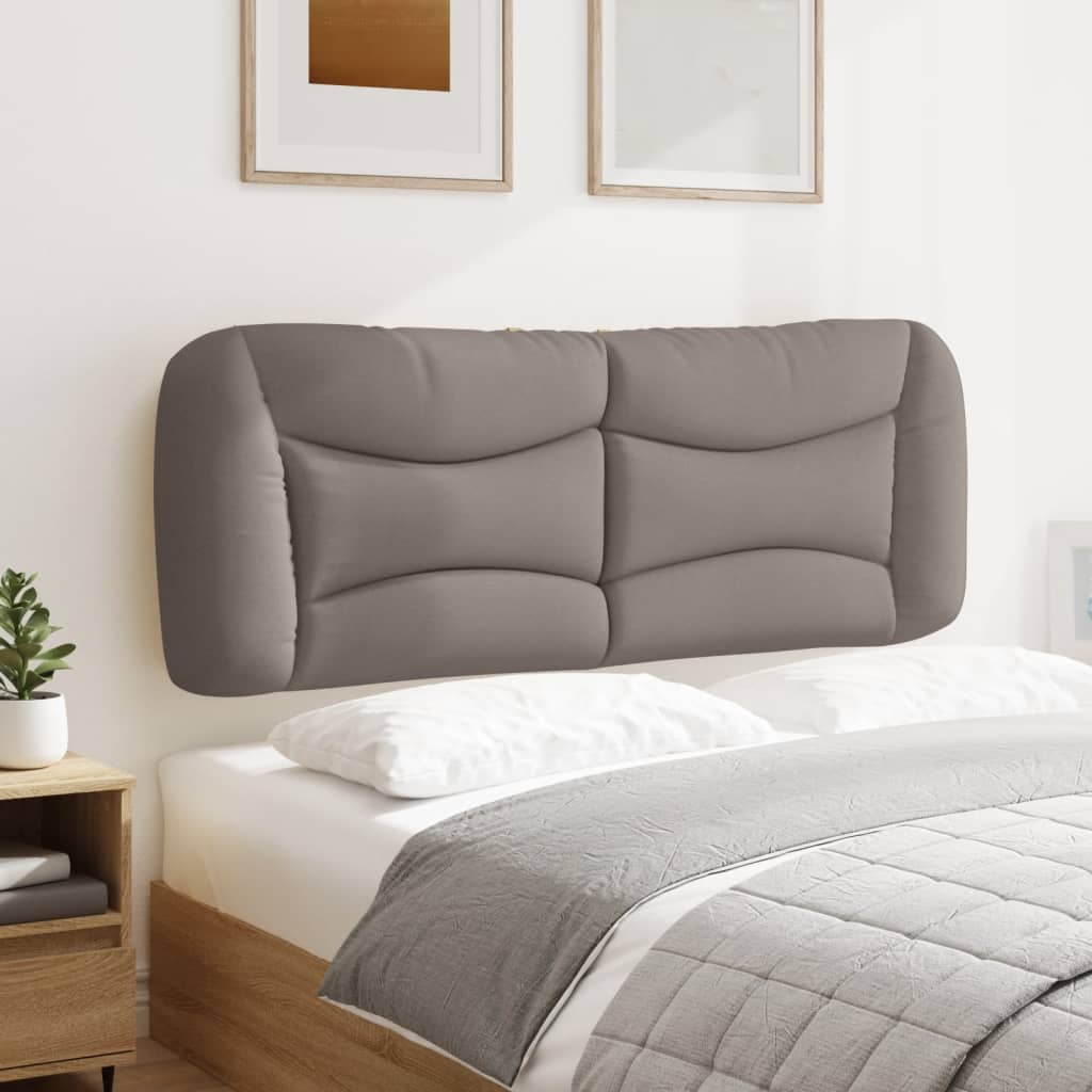 vidaXL Kopfteil-Kissen "Hvar" Taupe 140 cm Stoff