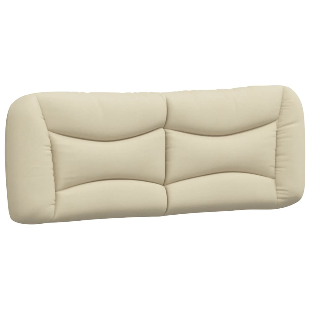 vidaXL Kopfteil-Kissen "Hvar" Creme 140 cm Stoff