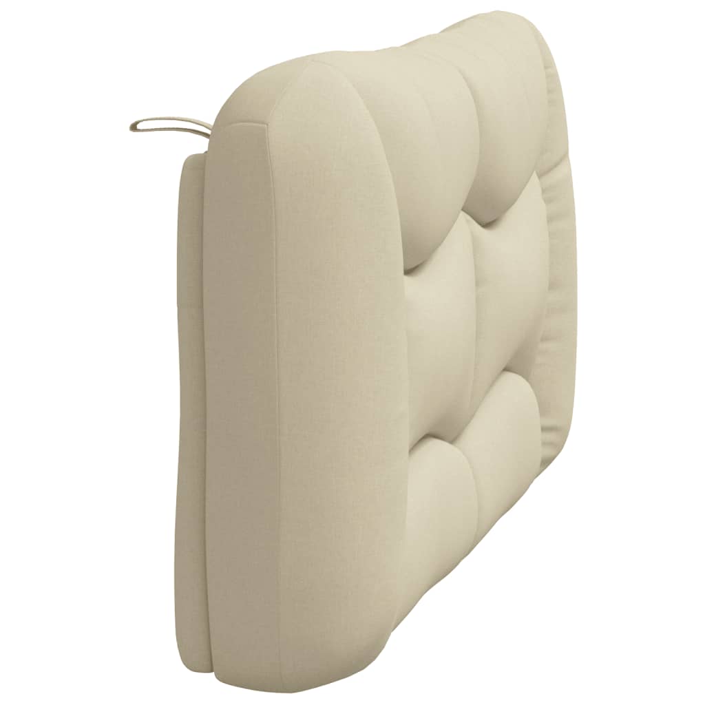 vidaXL Kopfteil-Kissen "Hvar" Creme 140 cm Stoff