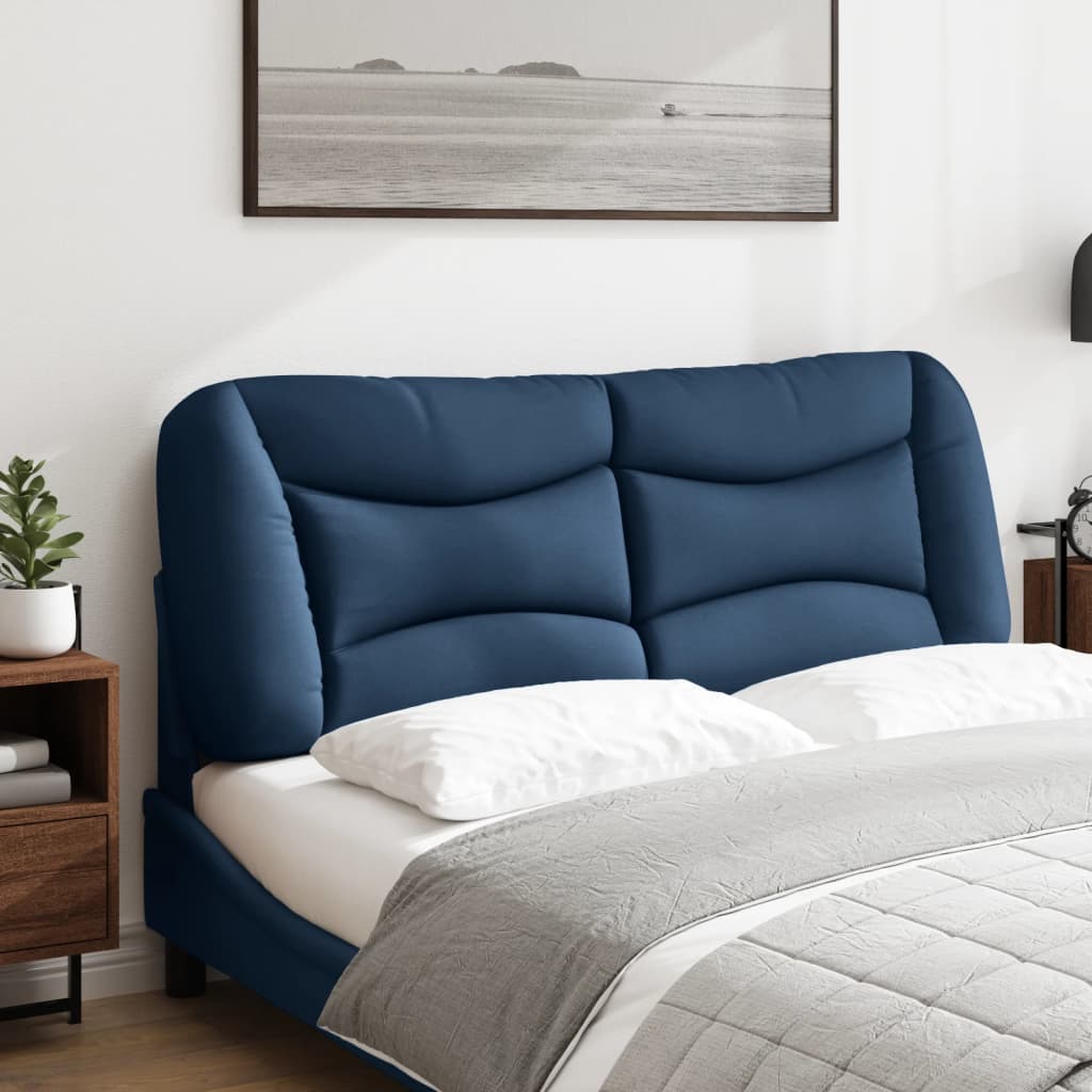 vidaXL Kopfteil-Kissen "Hvar" Blau 140 cm Stoff