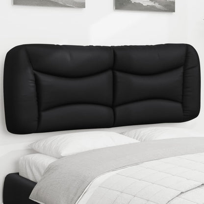 vidaXL Kopfteil-Kissen "Hvar" Schwarz 140 cm Kunstleder