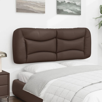 vidaXL Kopfteil-Kissen "Hvar" Braun 140 cm Kunstleder