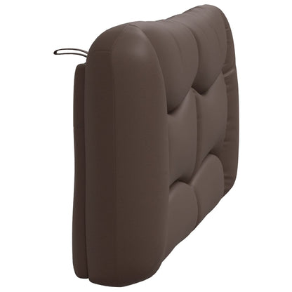 vidaXL Kopfteil-Kissen "Hvar" Braun 140 cm Kunstleder