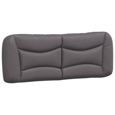 vidaXL Kopfteil-Kissen "Hvar" Grau 140 cm Kunstleder