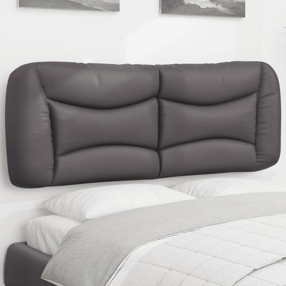 vidaXL Kopfteil-Kissen "Hvar" Grau 140 cm Kunstleder