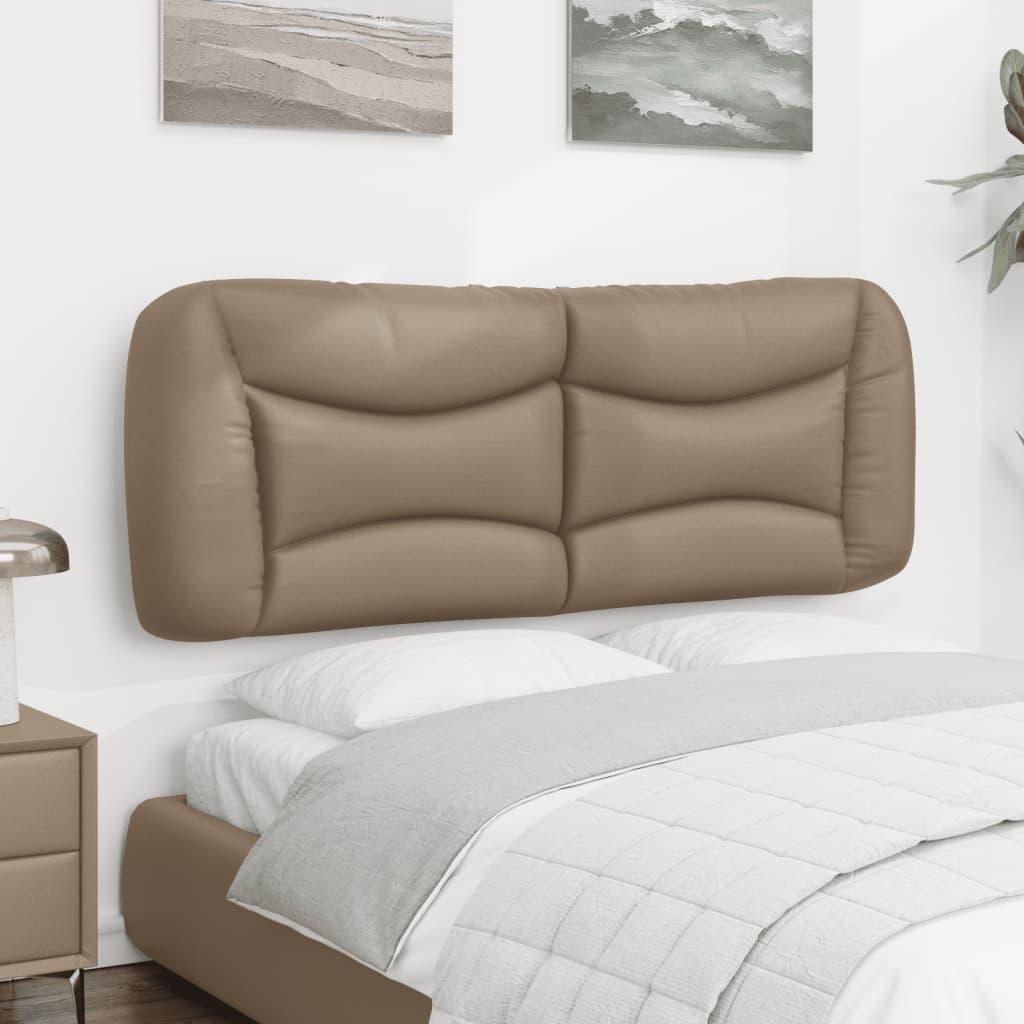 vidaXL Kopfteil-Kissen "Hvar" Cappuccino-Braun 140 cm Kunstleder