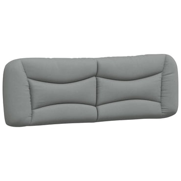 vidaXL Kopfteil-Kissen "Hvar" Hellgrau 160 cm Stoff
