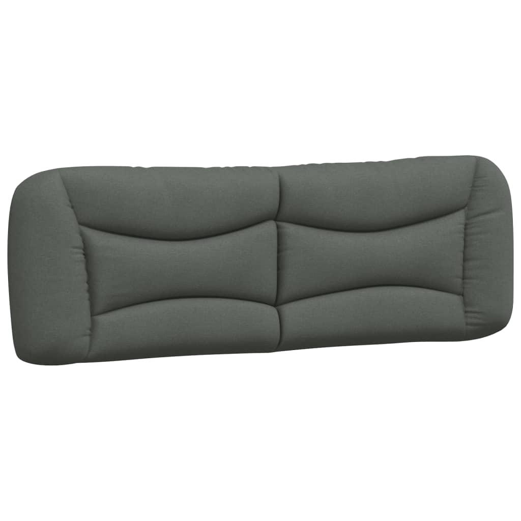 vidaXL Kopfteil-Kissen "Hvar" Dunkelgrau 160 cm Stoff