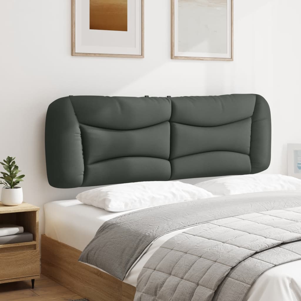 vidaXL Kopfteil-Kissen "Hvar" Dunkelgrau 160 cm Stoff