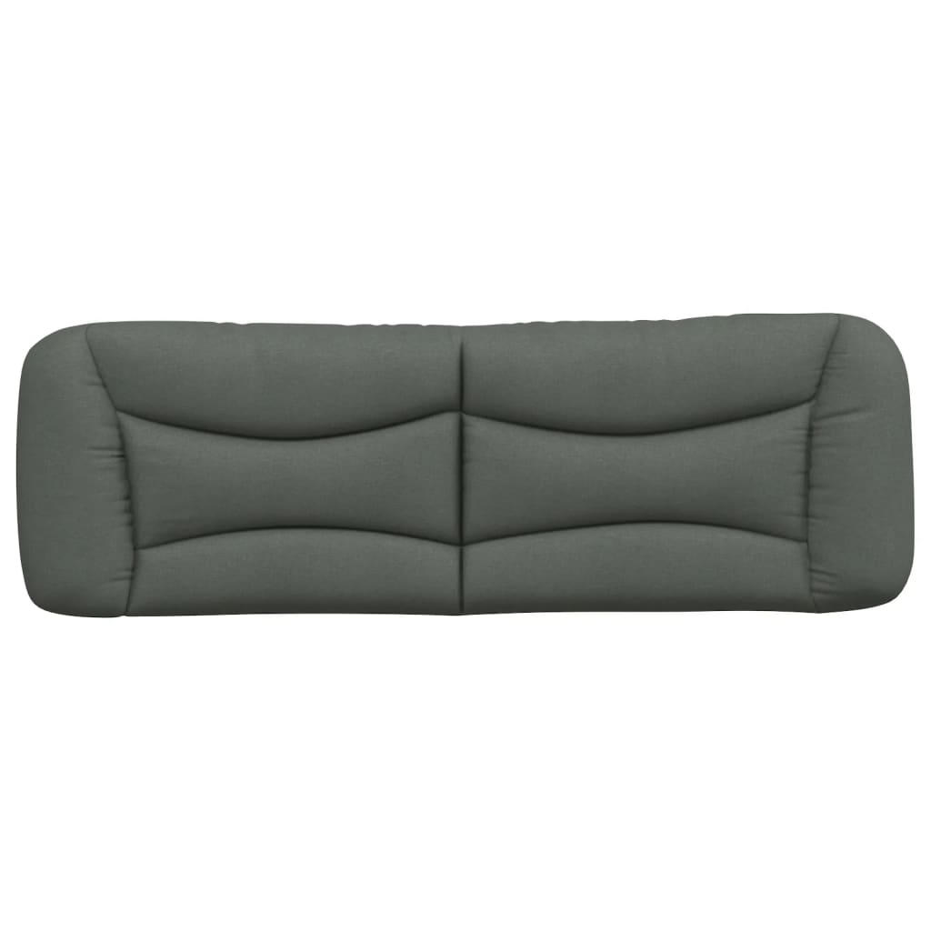 vidaXL Kopfteil-Kissen "Hvar" Dunkelgrau 160 cm Stoff