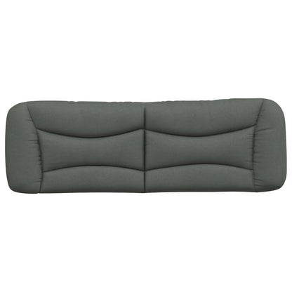 vidaXL Kopfteil-Kissen "Hvar" Dunkelgrau 160 cm Stoff
