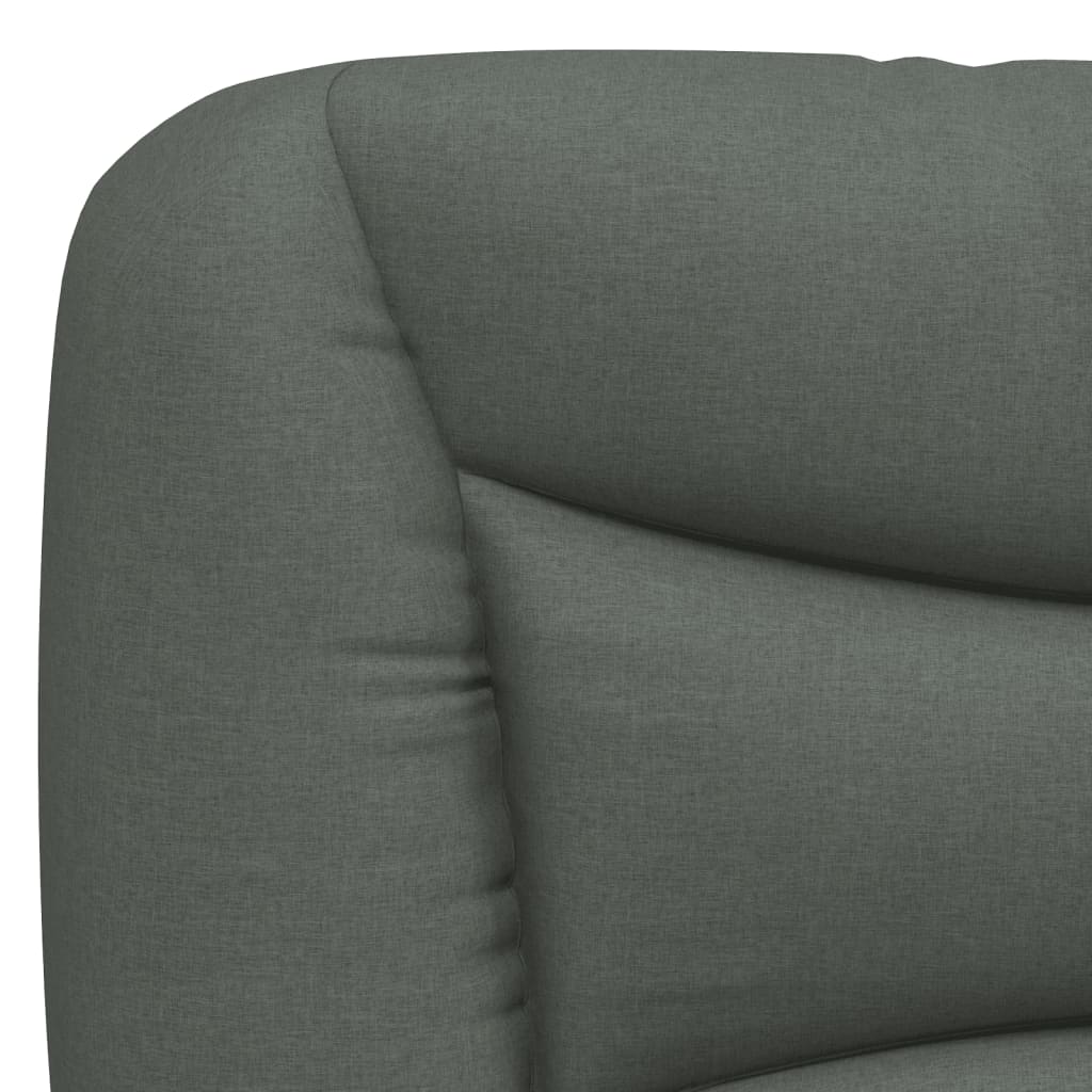 vidaXL Kopfteil-Kissen "Hvar" Dunkelgrau 160 cm Stoff