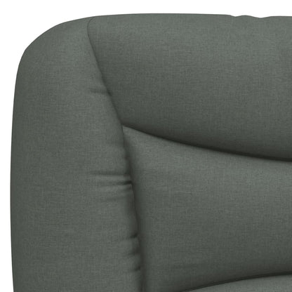 vidaXL Kopfteil-Kissen "Hvar" Dunkelgrau 160 cm Stoff