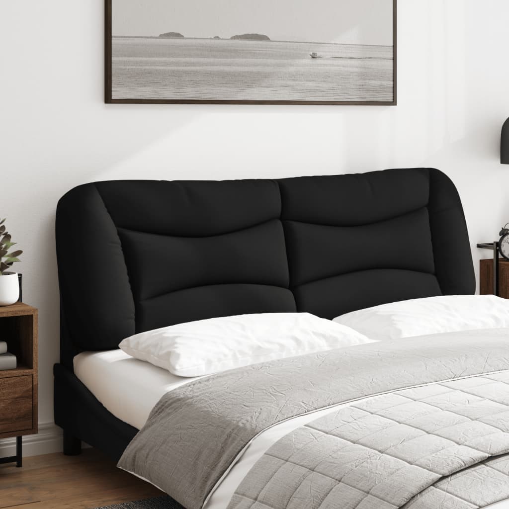 vidaXL Kopfteil-Kissen "Hvar" Schwarz 160 cm Stoff