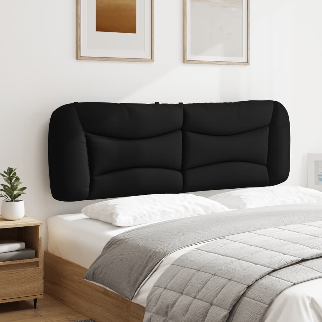 vidaXL Kopfteil-Kissen "Hvar" Schwarz 160 cm Stoff