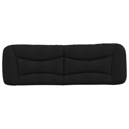 vidaXL Kopfteil-Kissen "Hvar" Schwarz 160 cm Stoff
