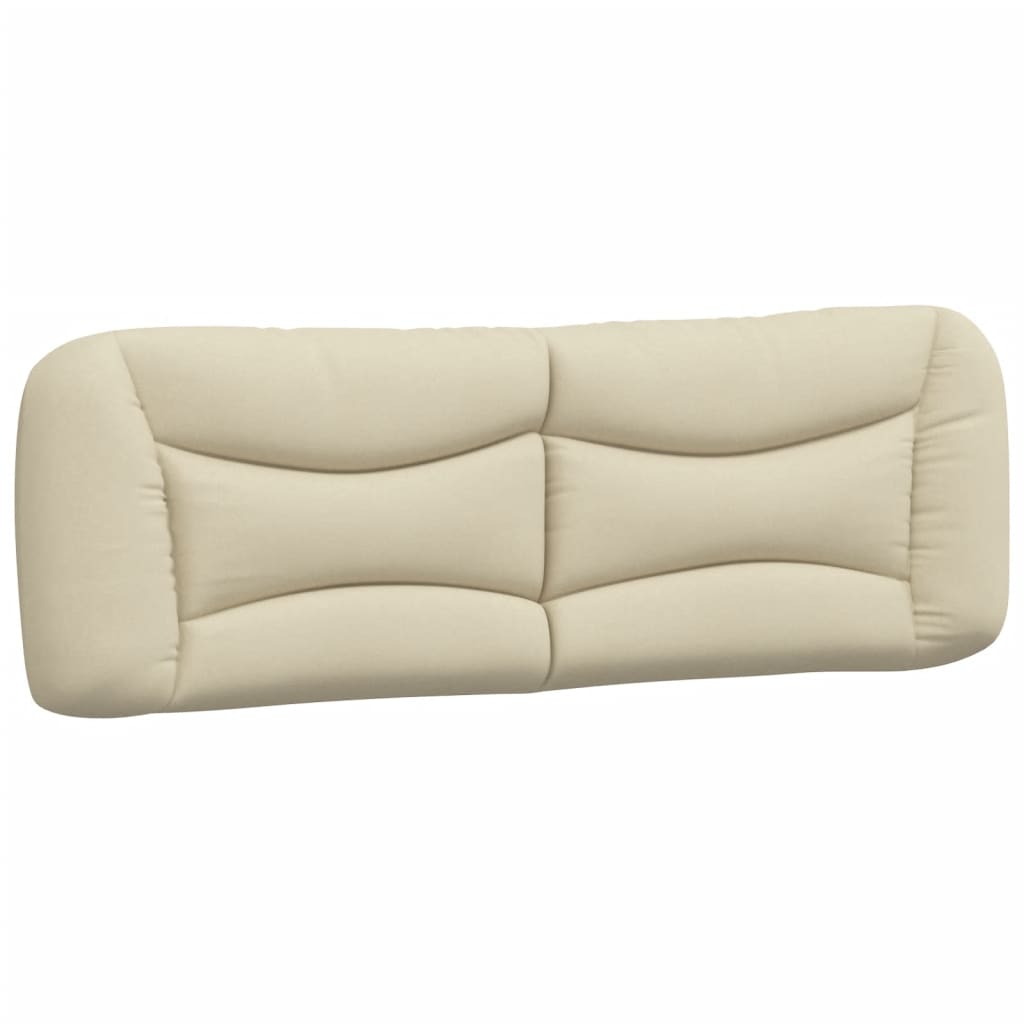 vidaXL Kopfteil-Kissen "Hvar" Creme 160 cm Stoff