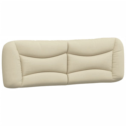 vidaXL Kopfteil-Kissen "Hvar" Creme 160 cm Stoff