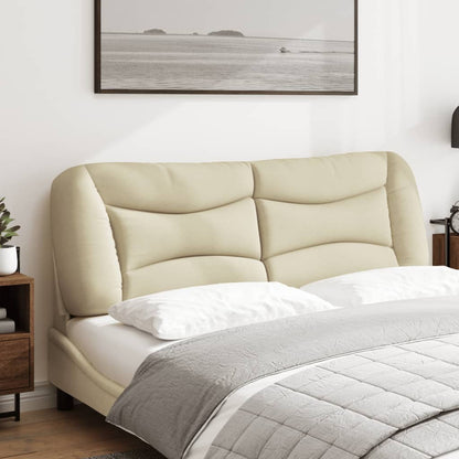 vidaXL Kopfteil-Kissen "Hvar" Creme 160 cm Stoff