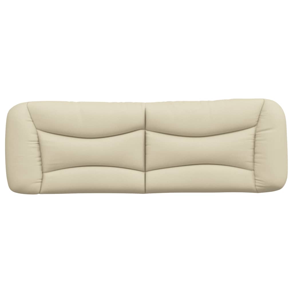 vidaXL Kopfteil-Kissen "Hvar" Creme 160 cm Stoff