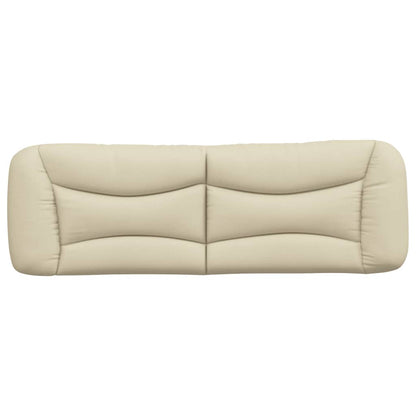 vidaXL Kopfteil-Kissen "Hvar" Creme 160 cm Stoff
