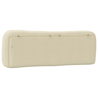 vidaXL Kopfteil-Kissen "Hvar" Creme 160 cm Stoff