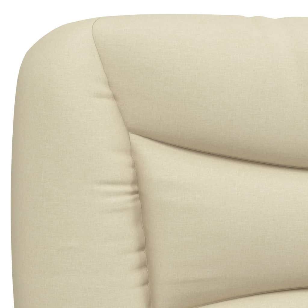 vidaXL Kopfteil-Kissen "Hvar" Creme 160 cm Stoff