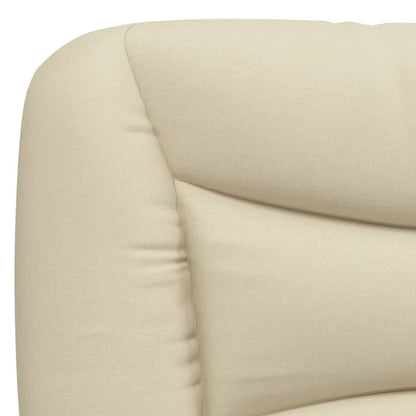 vidaXL Kopfteil-Kissen "Hvar" Creme 160 cm Stoff