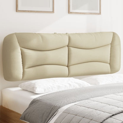 vidaXL Kopfteil-Kissen "Hvar" Creme 160 cm Stoff