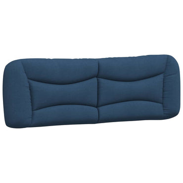 vidaXL Coussin de tête de lit "Hvar" Bleu 160 cm Tissu