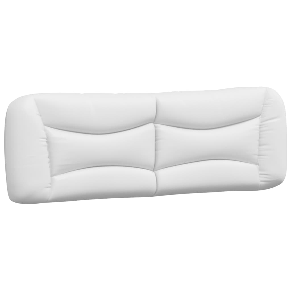 vidaXL Kopfteil-Kissen "Hvar" Weiß 160 cm Kunstleder