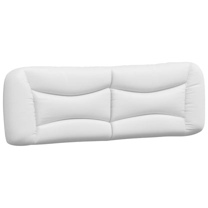 vidaXL Kopfteil-Kissen "Hvar" Weiß 160 cm Kunstleder
